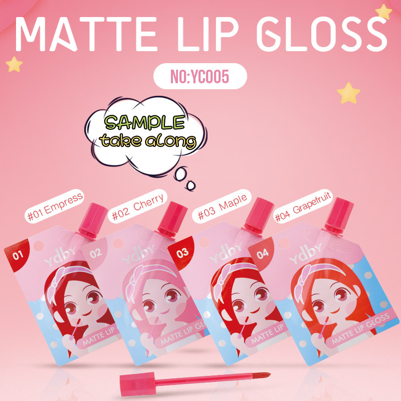 Matt Lipgloss Velvet Long Lasting Lip Gloss Set Lip Gloss Makeup Liquid Lipstick YC005